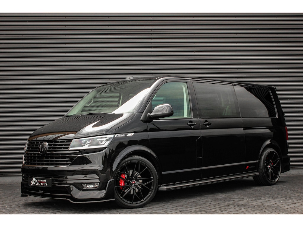 Volkswagen Transporter 2.0 TDI L2H1 150PK BULLI DC DUBBEL CABINE / LEIGHTONVANS BODYKIT / FULL OPTIONS / LEDER / FULL BLACK /APPLE