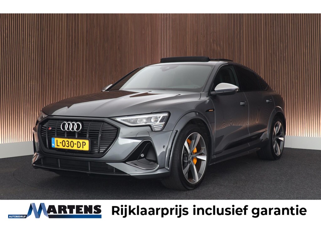 Audi e-tron Sportback S quattro 503pk 95 kWh SOH 93% Panoramadak Trekhaak Leder Matrix LED B&O Memory Keyless Navigatie