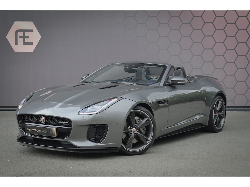 Jaguar F-Type P300 R-Dynamic | 20" CARBON INLEG VELGEN | LED KOPLAMPEN | SPORTUITLAAT | MERIDIDAN AUDIO | COLD CLIMATE PACK INCL. STUURVERWARMING EN VOORRUITVERWARMING INCL WARMTEWEREND GLAS