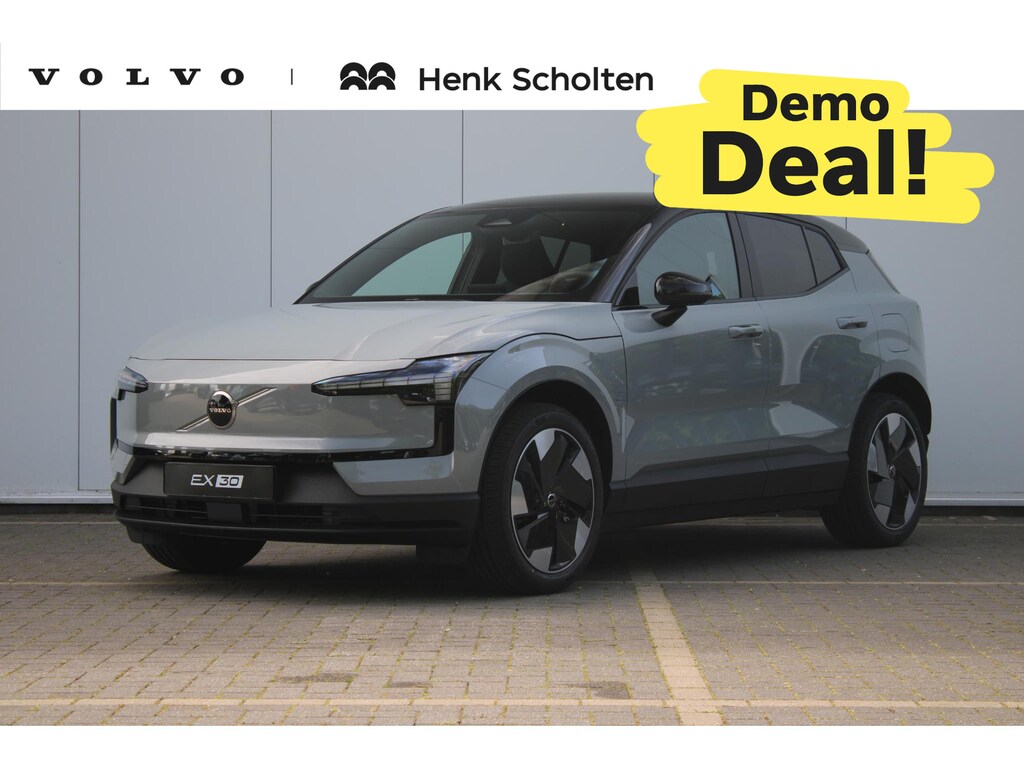 Volvo EX30 P5 Long Range Plus Europa 69 kWh | DEMO DEAL | Harman Kardon Premium Audio | Warmtepomp | Adaptive Cruise Control | Pilot Assist | Elektrische Achterklep | 19" | Camera achter | Google Maps | Google Assistant | Preconditioning | Extra getint glas | Blis | Verlichtingspack | Elektrische voorstoelen | Verwarmbaar stuur | Verwarmbare voorstoelen
