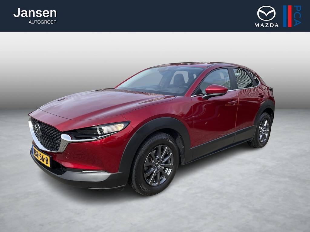 Mazda CX-30 2.0 e-SkyActiv-G M Hybrid Comfort , Trekhaak, Leder, 360 Camera, Adap.Cruise, Stoel/Stuurverwarming, Navi, Apple Carplay. Android Auto, LMV 16 Inch, HUD, PDC,  LKA