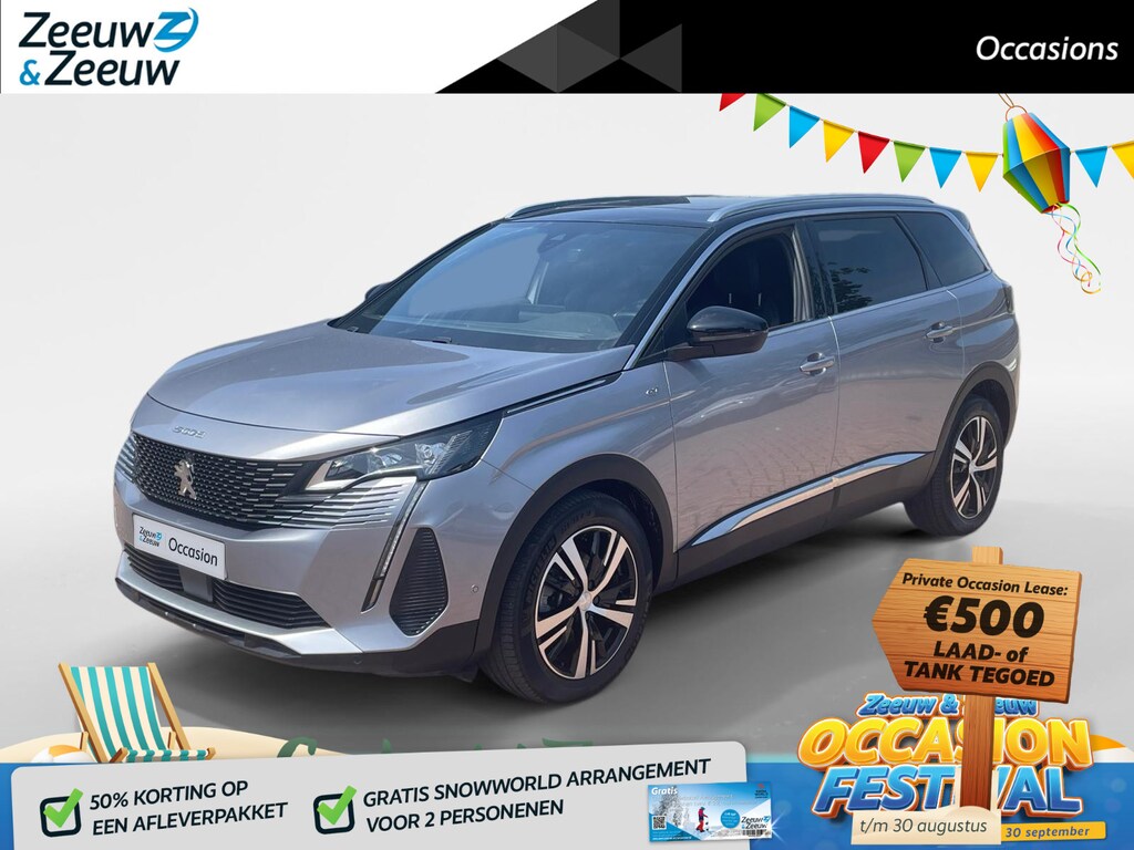 Peugeot 5008 1.2 Hybrid 136 GT *Automaat*Navi+Camera*Climate*Parc Assist*7 Stoelen*RIJK UITGERUST!