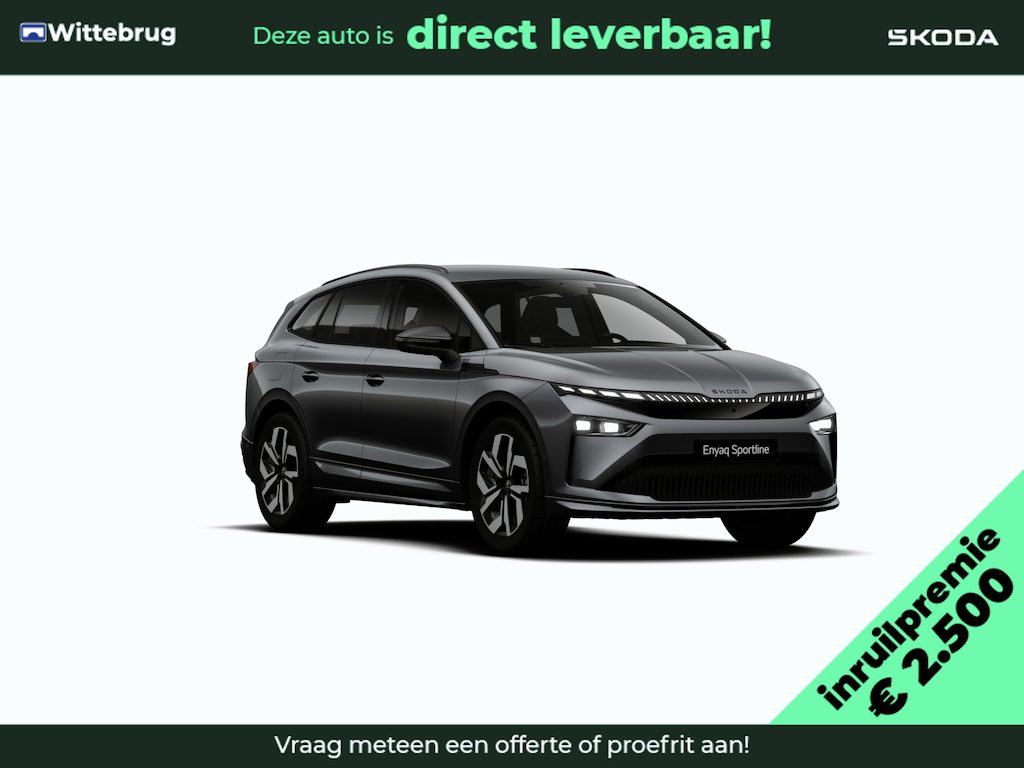 Skoda Enyaq 85 Sportline / Maxx pakket / Tranport pakket / Warmtepomp / Winter pakket