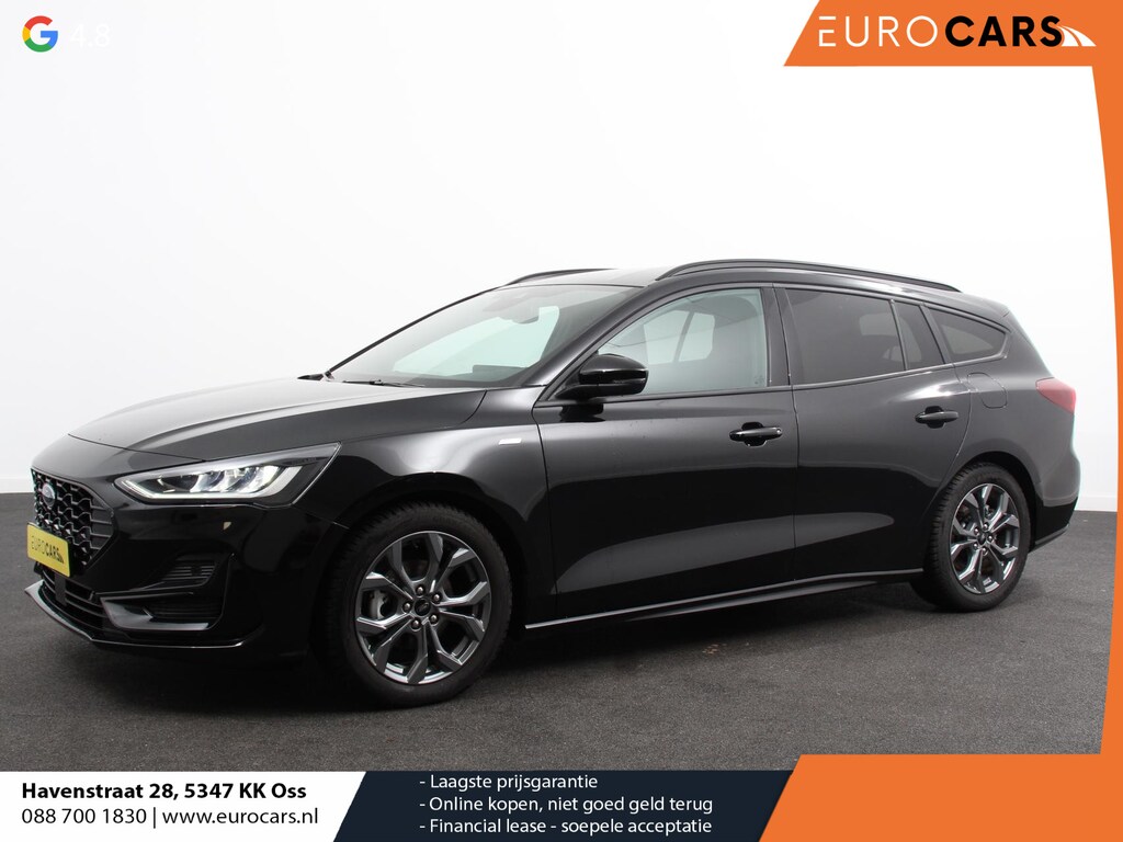 Ford Focus Wagon 1.0 EcoBoost Hybrid 155pk Automaat ST Line Navigatie Cruise Control Parkeer sensoren Lichtmetalen Velgen Extra Getint Glas
