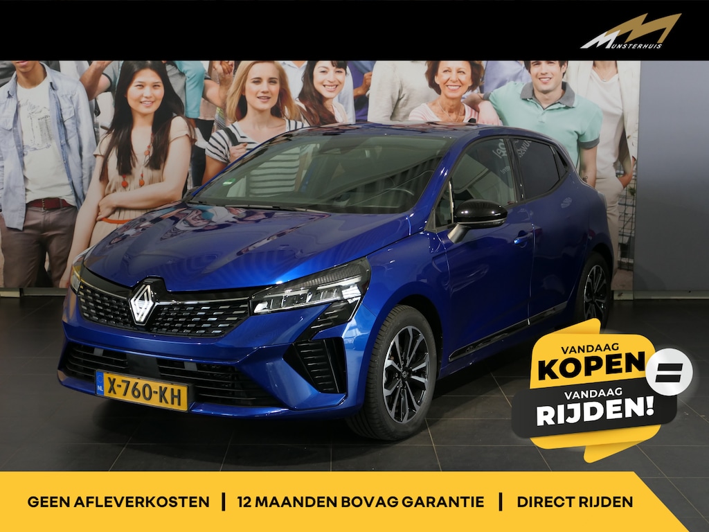 Renault Clio 1.6 E-Tech Full Hybrid 145 techno - Occasion Lease vanaf €509 p/m - Apple carplay/ Android auto - Camera - Sensor achter - Clima
