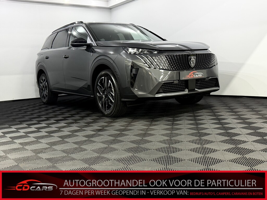 Peugeot 5008 1.2 Hybrid 145 GT 7P Camera, Navi, Virtual desk, Elektrische achterklep, Keyless start, Cruise control adaptief, Clima, 2 jaar garantie