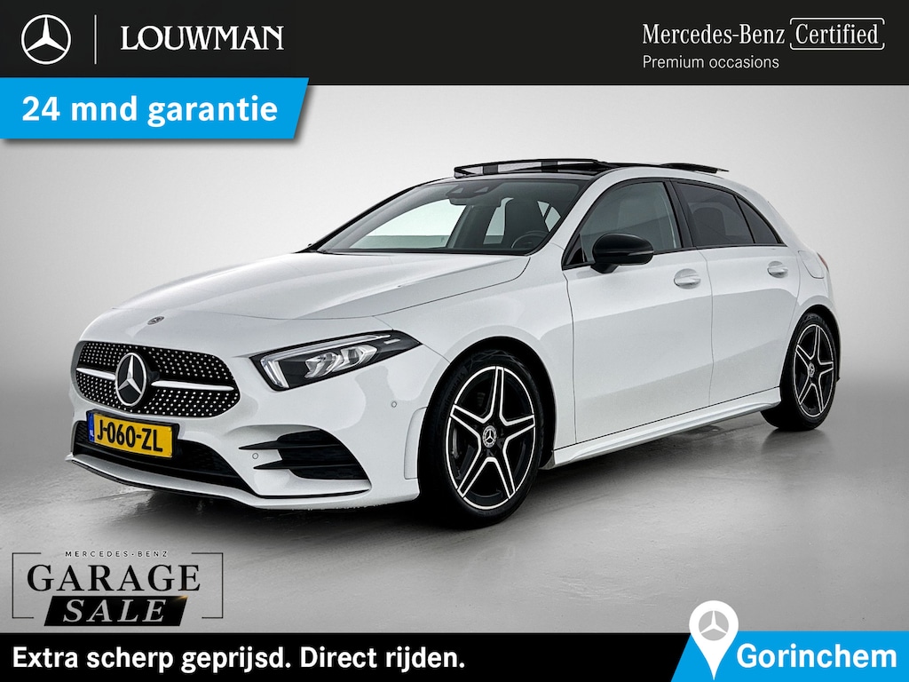 Mercedes-Benz A-klasse 180 AMG line | Night Pakket | Panorama Schuif-Kanteldak | Sfeerverlichting.  | Ledkoplampen. Inclusief 24 maanden MB Certified garantie voor Europa. garage-sale