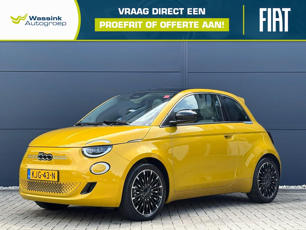 Fiat 500 42 kWh Icon | Apple Carplay/Android Auto | Pack Style | Pack Comfort | Panoramadak