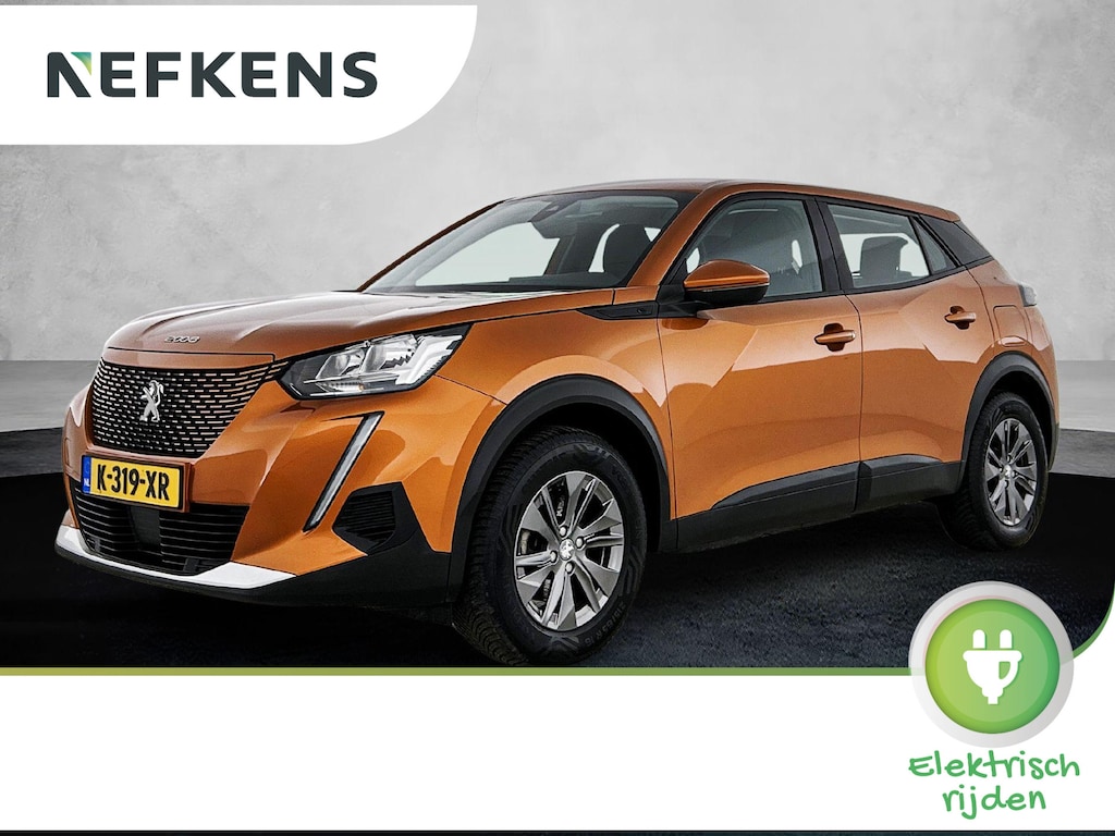 Peugeot e-2008 SUV EV Active 50 kWh 136pk | Accu 90% | Navigatie via Apple Carplay / Android Auto | Climate Control | Cruise Control | Parkeersensoren | Bluetooth | DAB+ radio | Keyless start | Automatisch dimlicht | Regensensor | Multifunctioneel lederen stuurwiel | Dealeronderhouden | 16" lichtmetalen velgen |