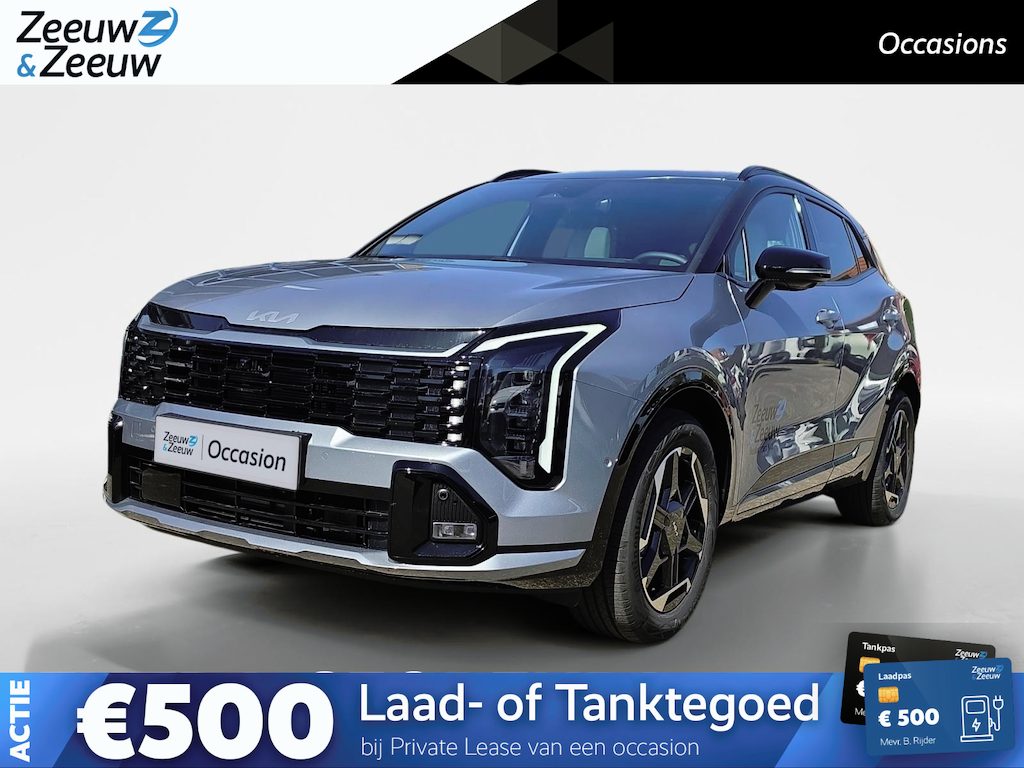 Kia Sportage 1.6 T-GDi Hybrid GT-PlusLine | Schuif/kanteldak | Lederen bekleding | 360 Graden camera | Head up display | Elektrische achterklep | Elektrische stoel verstelling met geheugen | Stoel verwarming + ventilatie voor | Dodehoek camera | Draadloze oplader | Adaptive onderstel | DEMO