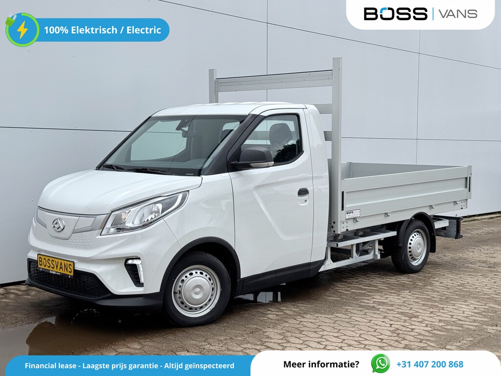 Maxus eDeliver 3 50kWh 122PK Nieuw! Open Laadbak 327km WLTP 100% Elektrisch Airco Cruise Control Carplay Camera Pritsche Pickup Open Box