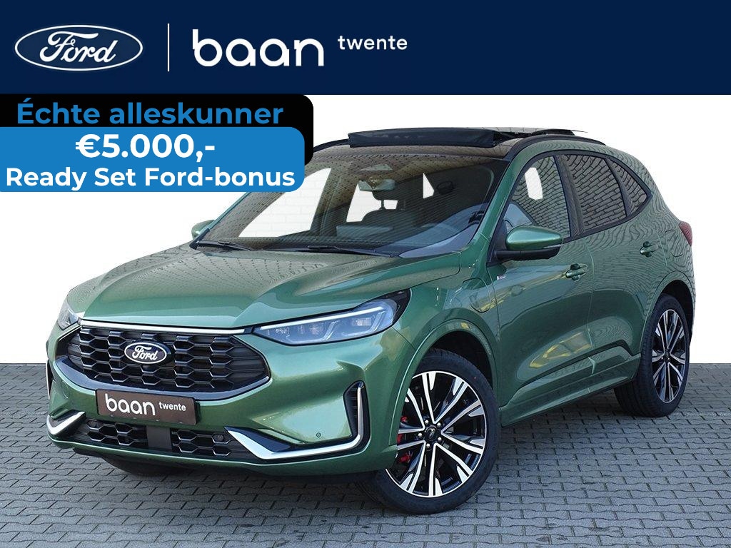 Ford Kuga 2.5 PHEV ST-Line X | Trekhaak wegkl. | Panorama dak | Matrix LED | Winter Pack | 20 inch | Bursting Green