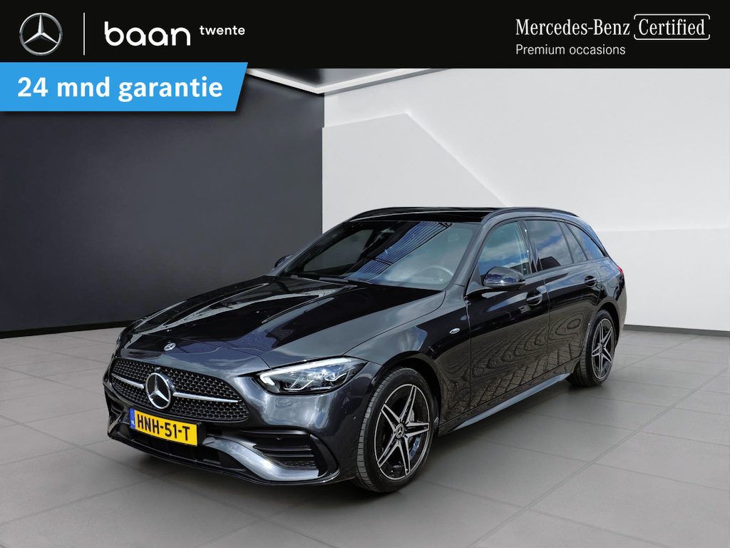 Mercedes-Benz C-klasse C 300 e Estate Business Solution AMG | Memory pakket | Panoramadak | 360 Camera | Spiegelpakket | Nightpakket