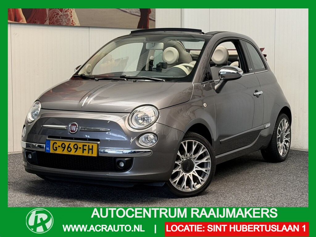 Fiat 500C 1.2 LOUNGE NIEUWE APK AIRCO HALF LEDER AIRCO STUUR BEDIENING BLUETOOTH TELEFOON MEDIA VOORBEREIDING PDC NIEUWE 16 INCH LM VELGEN
