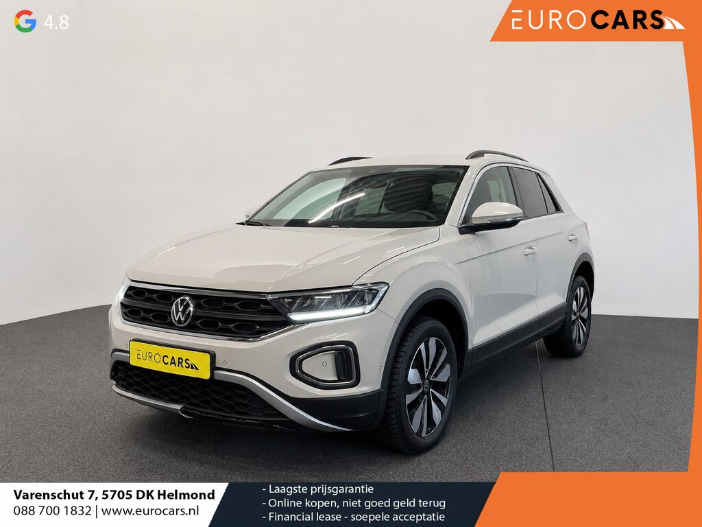 Volkswagen T-Roc 1.0 TSI 85 kW Move Discover Media Navi Digital Cockpit App-Connect DAB Climatronic Stoelverwarming Privacy Glass Park Assist Lane Assist Front Assist 17 inch LM Velgen Ascot Gray
