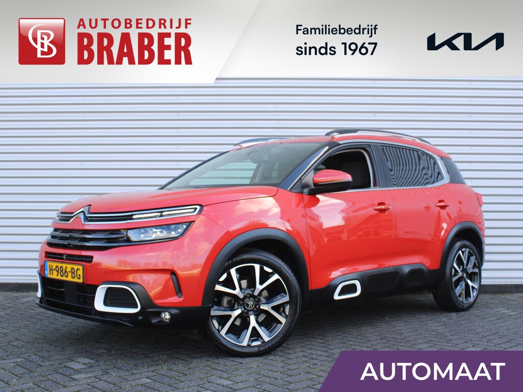 Citroën C5 Aircross 1.6 PureTech Shine | 180PK | Panoramadak | 360° Camera | Dodehoek detectie | Stoelverwarming | Elek. stoelverstelling + achterklep | 19" LM |