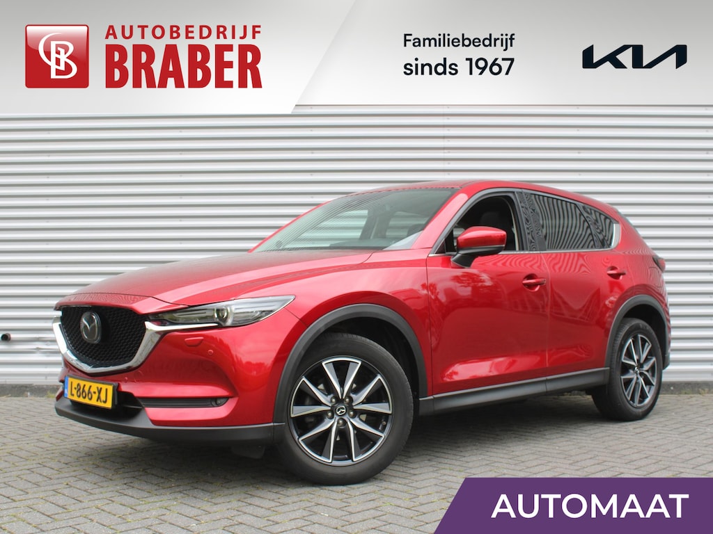Mazda CX-5 2.5 SkyActiv-G 194 GT-M 4WD | Trekhaak | Stuur-/stoelverwarming | Leer | 19" LM | Navi | Schuifdak | Camera | HUD | LED | All season | 194 PK!! |