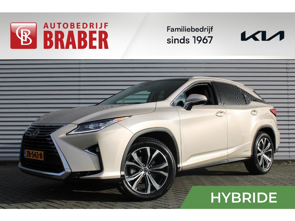 Lexus RX 450h 4WD Luxury Line | 20" LM | Navi | Camera | Leer | Schuif/kantel dak | Cruise adapt. | PDC | Stoelverwarming/ventilatie | HUD | Elek. stoelverstelling |