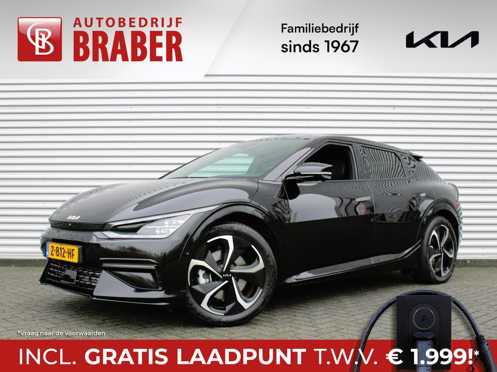Kia EV6 GT-Line 77.4 kWh | 20" LM | Airco | Navi | Leer | Camera | Cruise | BTW auto | 17% bijtelling |