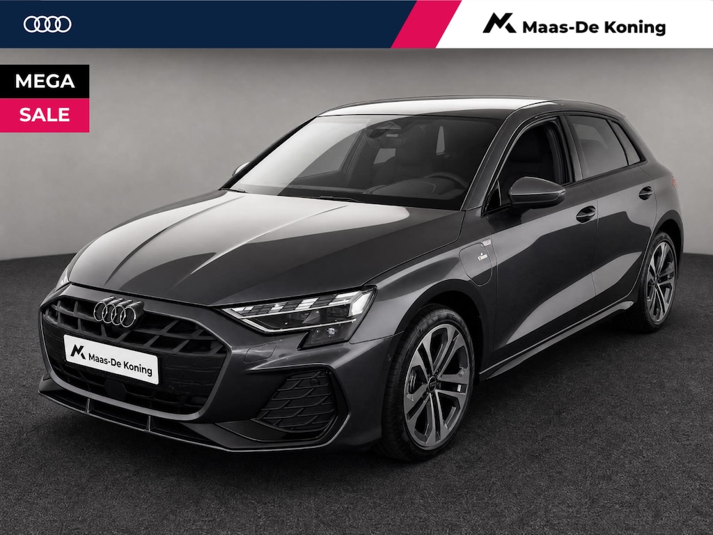 Audi A3 Sportback 40 TFSI e S edition 204 PK · Glazen panoramadak · SONOS premium 3D · Lichtpakket pro ambient light · MEGA Sale
