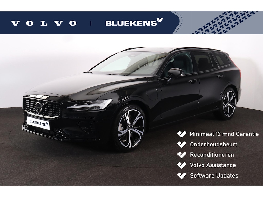 Volvo V60 T6 Recharge AWD Plus Dark - Panorama/schuifdak - IntelliSafe Assist & Surround - 360º Camera - Harman/Kardon audio - Verwarmde voorstoelen, stuur & achterbank - Parkeersensoren voor & achter - Elektr. bedienb. voorstoelen met geheugen - Head up display - Extra getint glas - 19' LMV