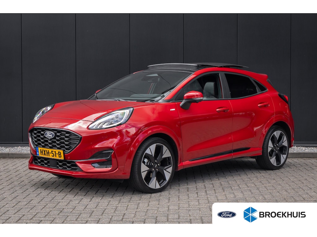 Ford Puma 1.0 EcoBoost Hybrid ST-Line X | Automaat | Matrix LED | Panoramadak | Adaptieve cruise | 19 INCH | Dodehoek detectie | B&O | Elec. achterklep