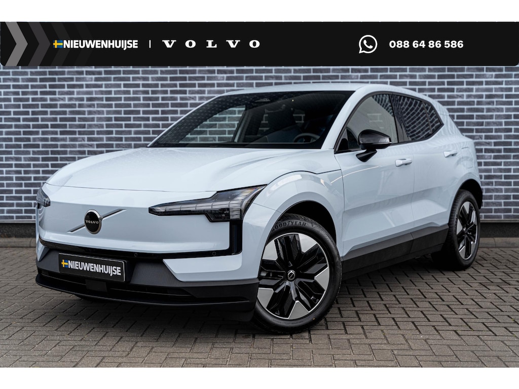 Volvo EX30 P3 Plus Europa | Google | Adaptieve Cruise Control | Keyless | Stoel-/Stuurverwarming | DAB | Getint Glas | Draadloos Opladen Telefoon | Elek. Stoelen | Camera | LED Koplampen | Sfeerverlichting | Dodehoekdetectie | Park Assist | 18" LM