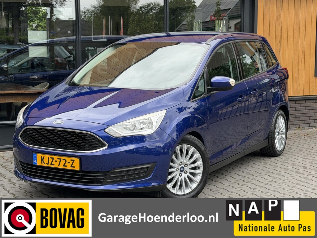 Ford Grand C-Max 1.0 Stuur/Stoelverw. Carplay, Cruise, nwe Distributie. Garantie
