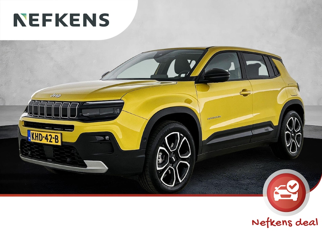 Jeep Avenger 1.2 e-Hybrid 110pk Summit Automaat | Navigatie | Adaptieve Cruise Control | 18"LMV | Full-LED | Keyless Entry/Start | Dodehoekdetectie | Apple Carplay/Android Auto |