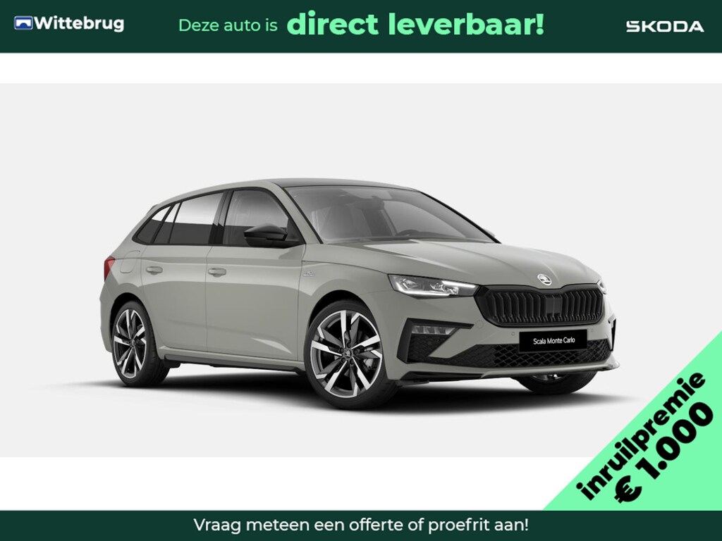 Skoda Scala 1.0 TSI Monte Carlo / Navigatie Pakket / Travel Assist / Winter Pakket / 18" lichtmetalen velgen Ursa Monte Carlo / €1000 inruilpremie