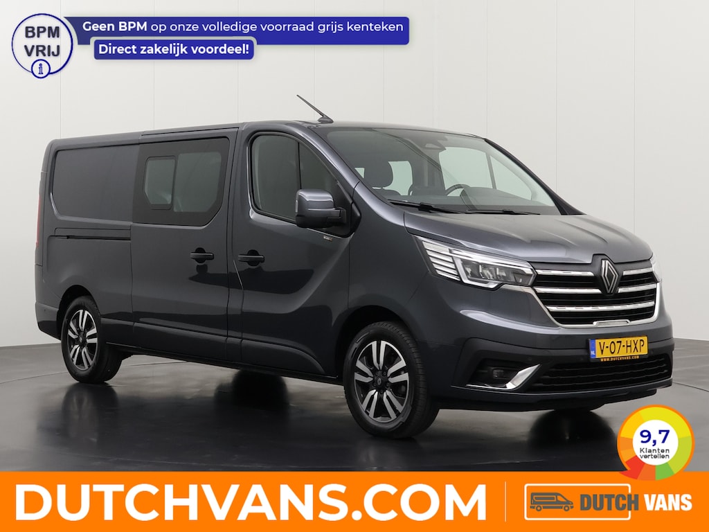 Renault Trafic 2.0BlueDCi 170PK EDC Automaat Dubbele Cabine Exclusive | 2xSchuifdeur | Navigatie | Camera | Airco | Cruise | Trekhaak