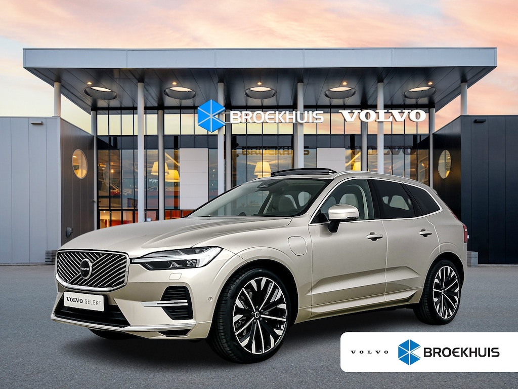 Volvo XC60 T8 Recharge Ultra Bright Excecutive | 21" | Luchtvering | Geventileerd Nappa | Massagestoelen | Bowers & Wilkins | Gelaagd & Getint Glas | Panoramadak | Head-Up | 360 Camera | Elektr. verst. Stoelen | BLIS | Stoel/Stuur/Achterbankverwarming
