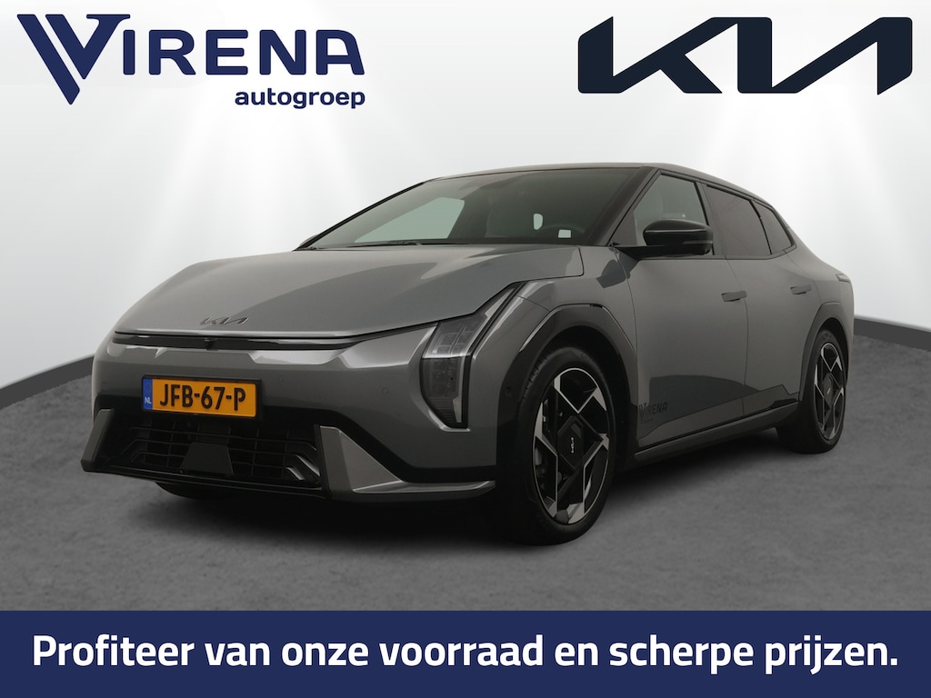 Kia EV4 Fastback GT-PlusLine 81.4 kWh FULL OPTIONS - *DEMO* - Head-up Display - 360 Camera - Stoelverwarming/ventilatie - Glazen Schuif-/kanteldak - Elektrisch verstelbare voorstoelen - Dodehoekcamera - Fabrieksgarantie tot 2032 Direct leverbaar!