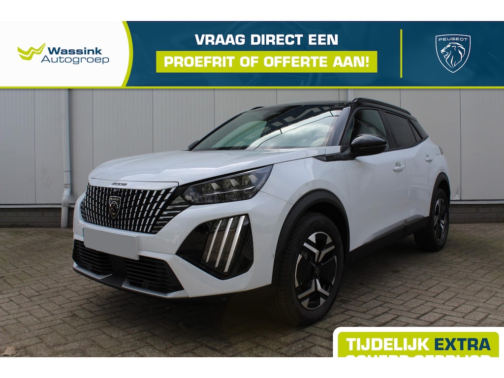 Peugeot 2008 1.2 Hybrid 145 GT VOORRAAD VOORDEEL | Navigatie | Parkeercamera | LED | Parkeersensoren |