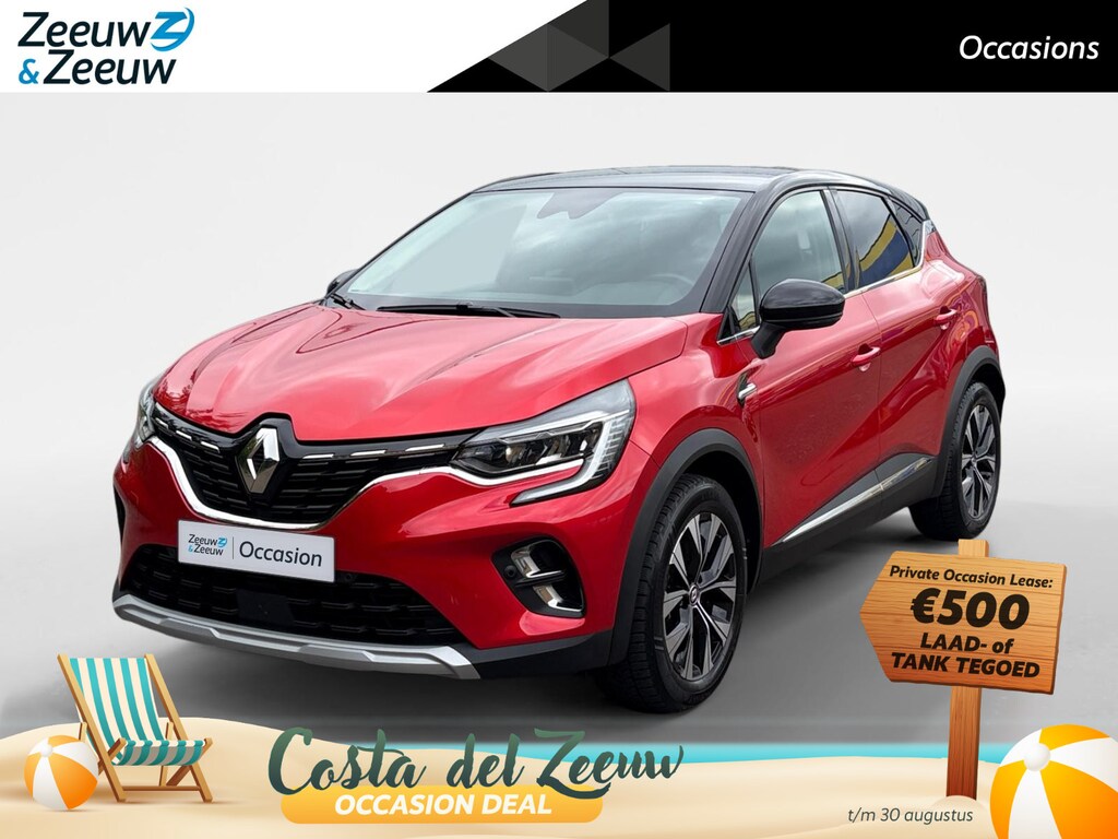Renault Captur 1.6 E-Tech Hybrid 145 Intens Apple Carplay/Android Auto , electronic climate controle , Camera , cruise , tel , lm velgen , parkeersensoren , navi groot scherm .