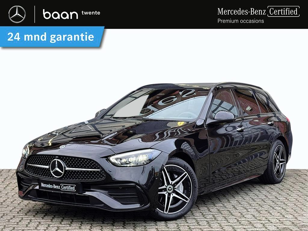 Mercedes-Benz C-klasse C 300 e Estate Premium Plus AMG Line Automaat | Distronic | Memory | Spoorassistent | Dodehoekassistent | Smartphone integratie | Panoramadak | Head-Up display | 360 Camera | Trekhaak | Burmester 3D surro