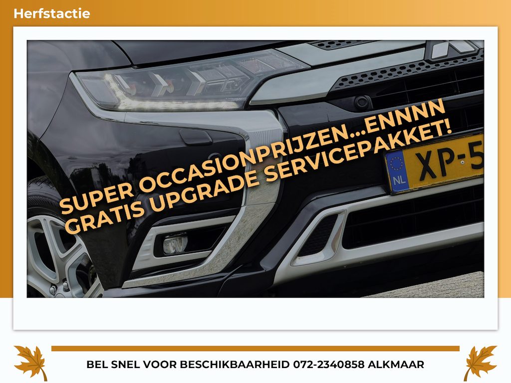 Mitsubishi Outlander 2.4 PHEV Intense Plus - Black Pearl - Schuif/kantel dak - Leder