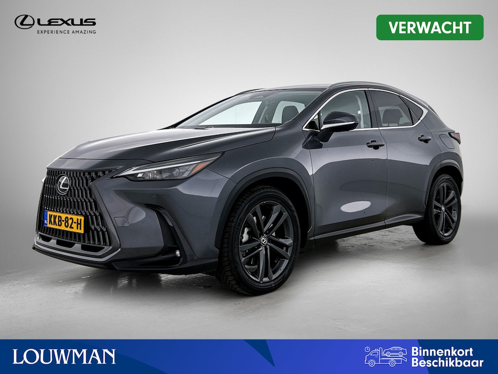 Lexus NX 450h+ AWD Luxury Line | BTW voertuig | Blind Spot monitor | Stoel+stuurwielverwarming | Cruise control Adaptive | Parkeersensoren Voor+achter | Elektrische achterklep | Draadloze telefoonlader | Apple CarPlay/Andr