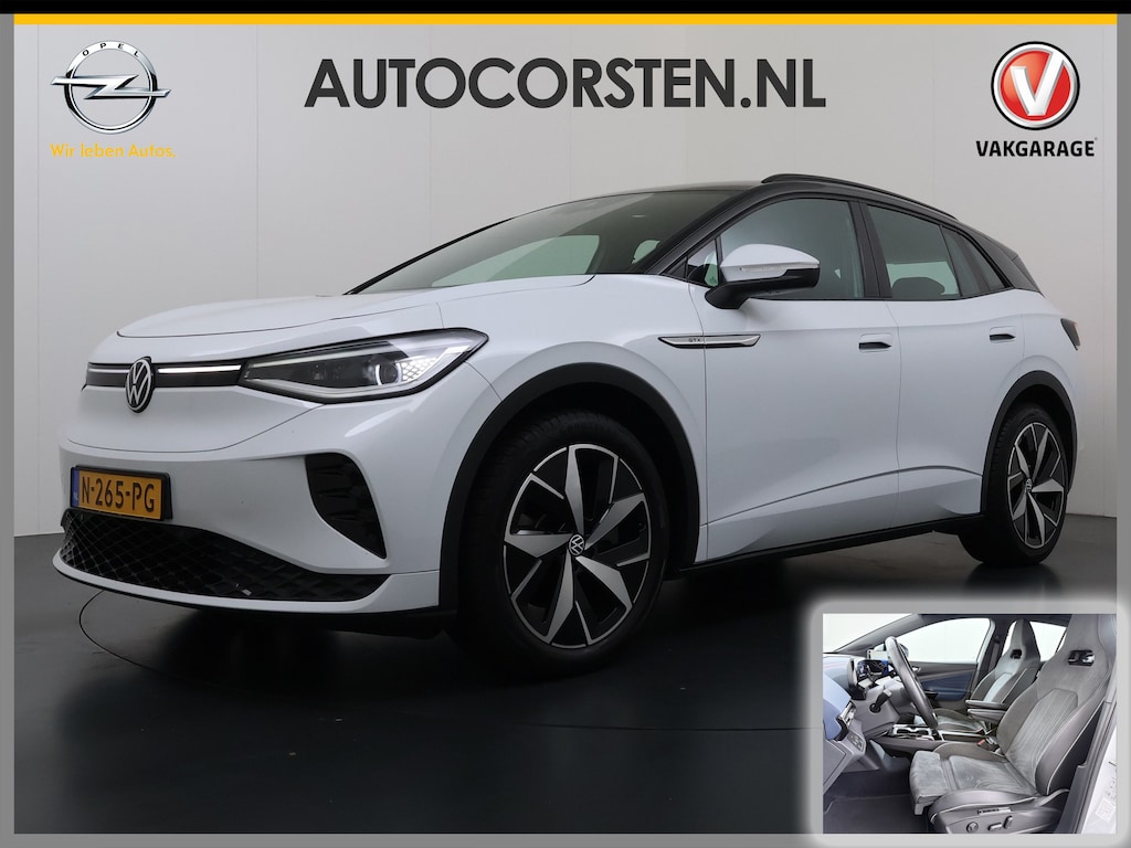 Volkswagen ID.4 GTX 4Motion 300PK Trekhaak 82kWh 4WD Matrix led Lmv 20" Elektr.+MemoryStoel Stuurverwarmimg Adap.Cruise Navi Ecc Top Sport Interieur Pakket Plus Apple Carplay Android Ergo-Active Stoelen Auto SOH 88% AWD Keyless Advanced 1e Eigenaar Dealeronderhouden Origineel Nederlandse Auto 1.200KG trekvermogen