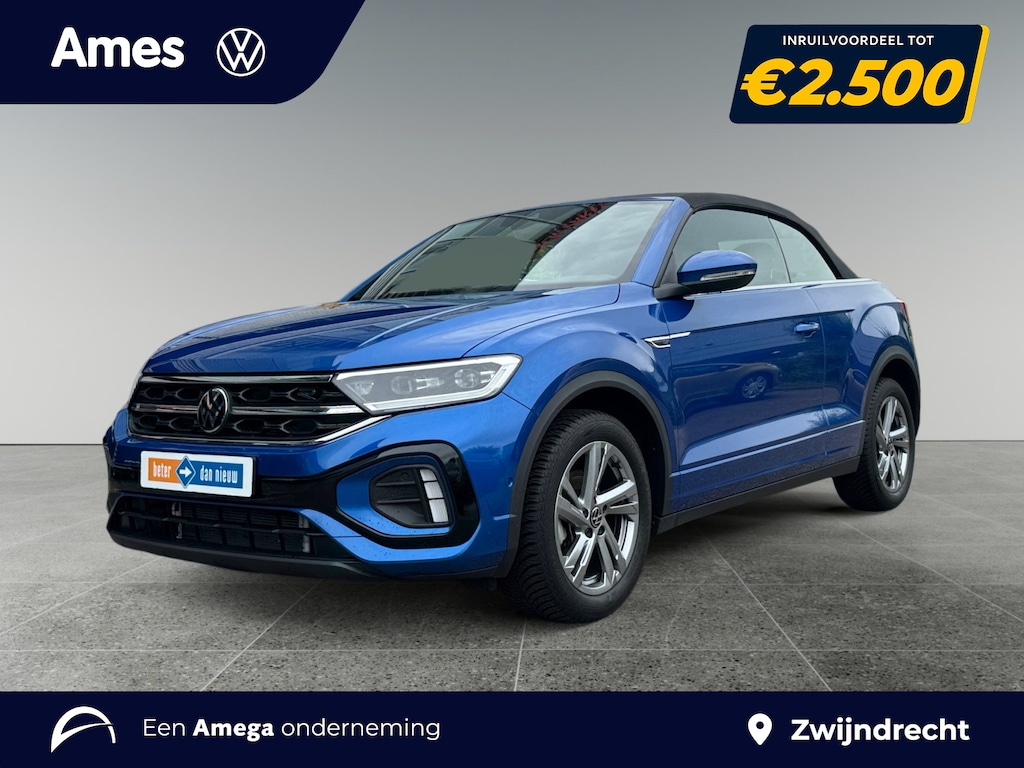 Volkswagen T-Roc Cabrio 1.5 TSI 150pk R-Line Trekhaak afneembaar | 'Side Assist' | Stoelverwarming