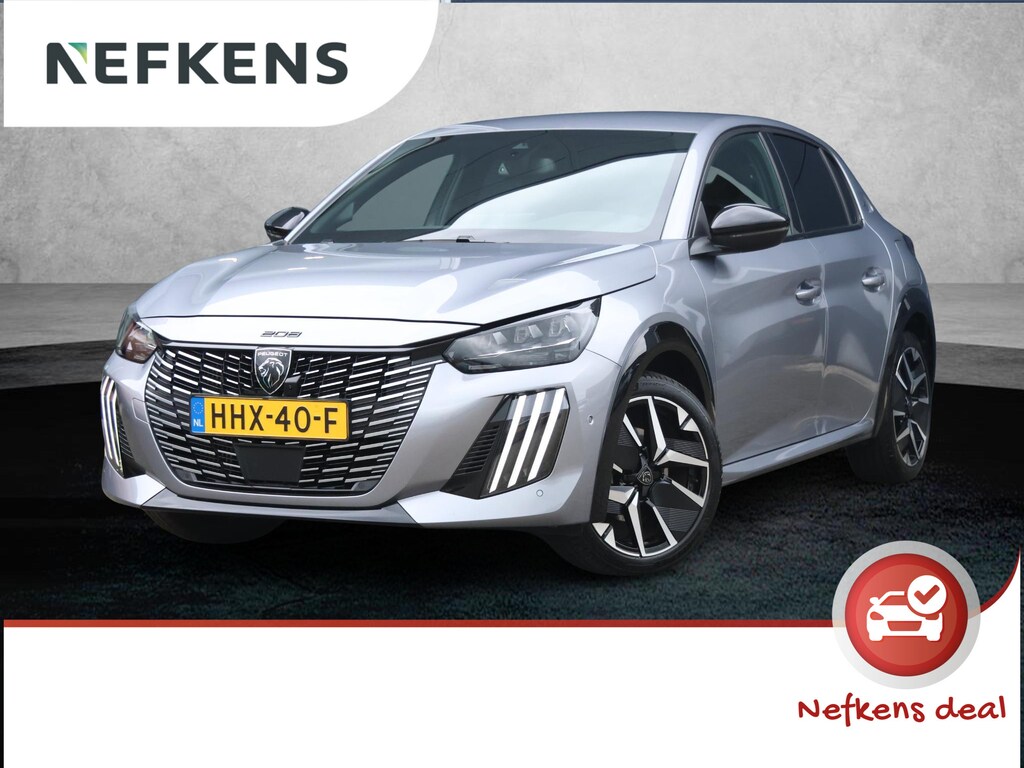 Peugeot 208 1.2 Hybrid 145 e-DCS6 GT Navigatie | Camera | Parkeersensoren V+A | Sportstoelen | Cruise Control Adaptief | Apple Carplay & Android Auto | 17" LMV