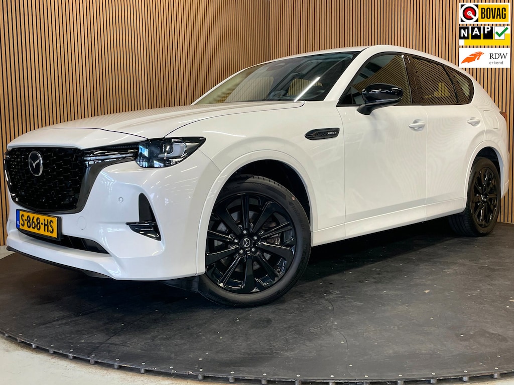 Mazda CX-60 2.5 e-SkyActiv PHEV Homura|BLACK&WHITE|HEAD-UP|LEDER|STOEL+STUURVERW|CARPLAY|CAMERA|CLIMA+CRUISE|NAP|NL|1 EIG.|IN.BTW|