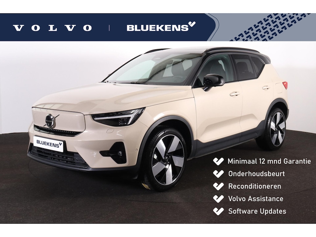 Volvo EX40 Twin Performance Ultra - Panorama/schuifdak - IntelliSafe Assist & Surround - 360º Camera - Harman/Kardon audio - Verwarmde voorstoelen, stuur & achterbank - Parkeersensoren voor & achter - Draadloze tel. lader - Warmtepomp - Extra getint glas - 20' LMV