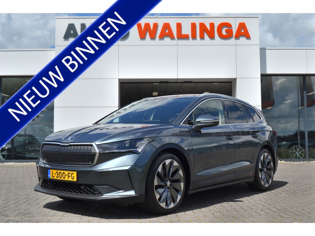 Skoda Enyaq iV Leer | Warmtepomp | Carplay | Matrix Ledkoplampen | Keyless | Sport pakket 60