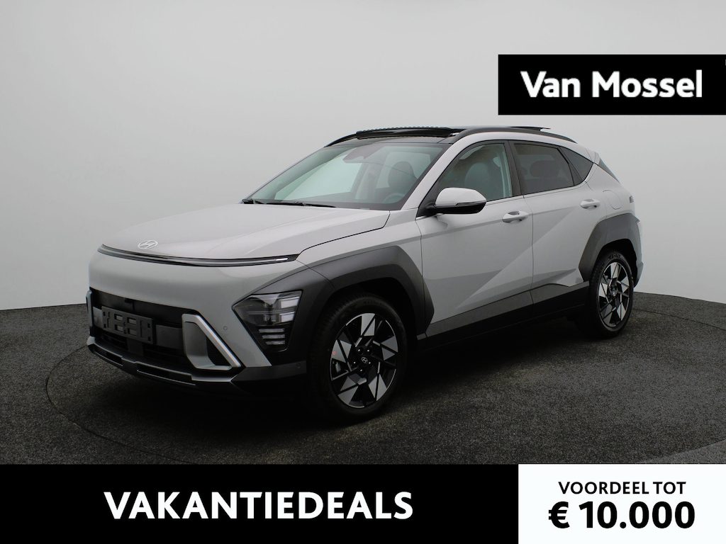 Hyundai Kona 1.6 GDI HEV Premium Sky | Adaptieve Cruise | Stoelverwarming/verkoeling | Apple Carplay/Android Auto | Climate Control | Leren bekleding | Keyless | DAB | ACTIEPRIJS, VRAAG NAAR DE VOORWAARDEN |