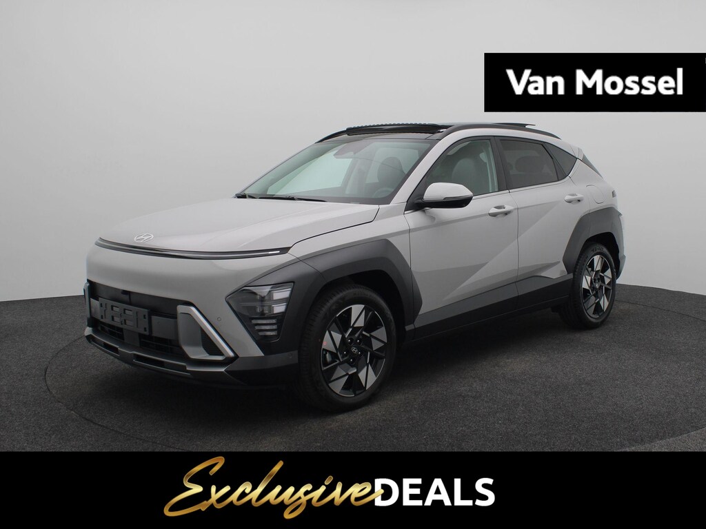 Hyundai Kona 1.6 GDI HEV Premium Sky | Adaptieve Cruise | Stoelverwarming/verkoeling | Apple Carplay/Android Auto | Climate Control | Leren bekleding | Keyless | DAB | ACTIEPRIJS, VRAAG NAAR DE VOORWAARDEN |
