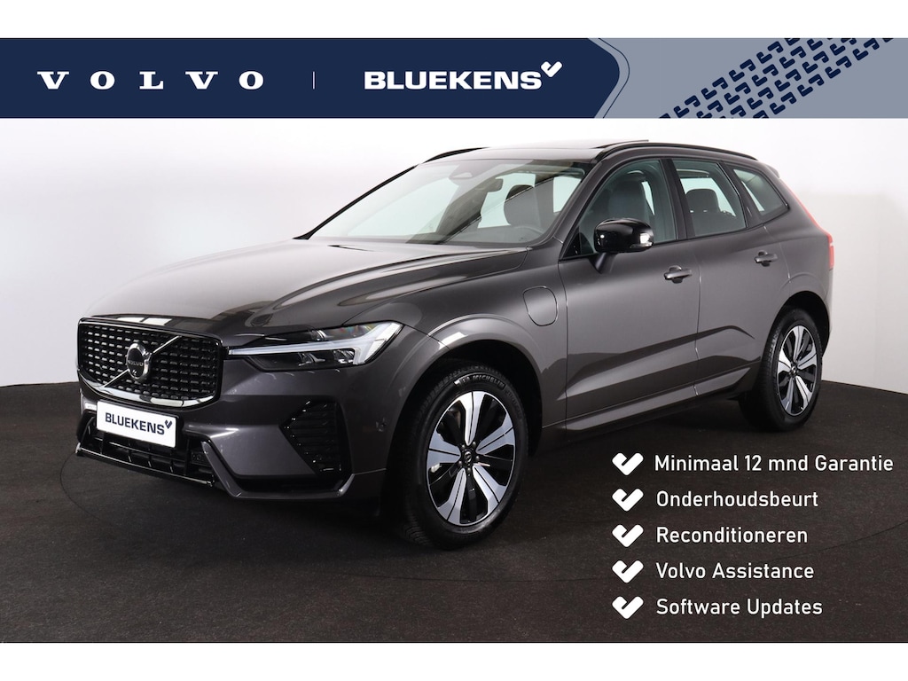 Volvo XC60 T6 Recharge AWD Plus Dark - Panorama/schuifdak - IntelliSafe Assist & Surround - 360º Camera - Verwarmde voorstoelen, stuur & achterbank - Parkeersensoren voor & achter - Elektr. bedienb. voorstoelen met geheugen - Draadloze tel. lader - Inklapbare trekhaak - 19' LMV