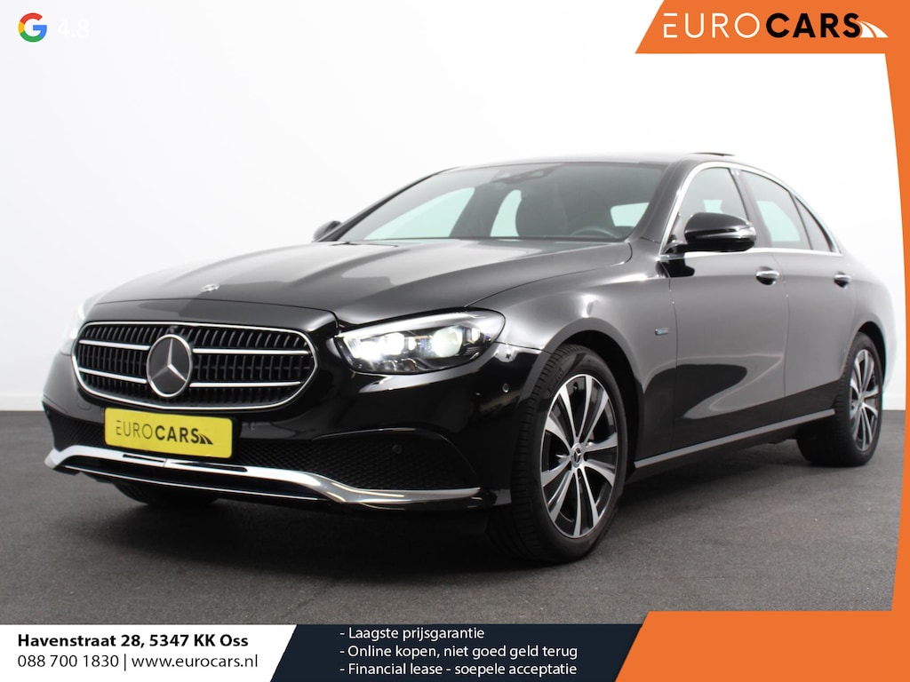 Mercedes-Benz E-klasse 300e Avantgarde Premium Plus PHEV Automaat Panorama dak Climate control Adaptieve cruise control Parkeersensoren Camera  Verwarmde voorstoelen Keyless Lcihtmetalen velgen Led Burmester