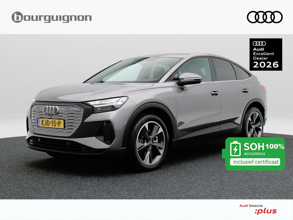 Audi Q4 Sportback e-tron 45 S Edition 82 kWh 286 Pk | Stoelverwarming | Trekhaak | Matrix LED | Adaptive Cruise | 20 Inch | 8.466 Km !!
