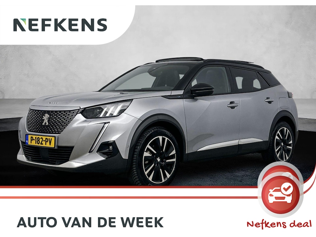 Peugeot e-2008 SUV 136pk EV 50 kWh GT Pack | Accu 91% | Fase 3 | Panorama dak | Camera | Navigatie | Parkeersensoren | Carplay
